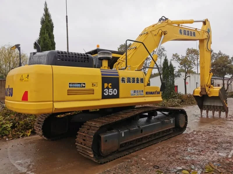 Б/у экскаватор Komatsu PC350 35T — оригинальная строительная техника в хорошем состоянии