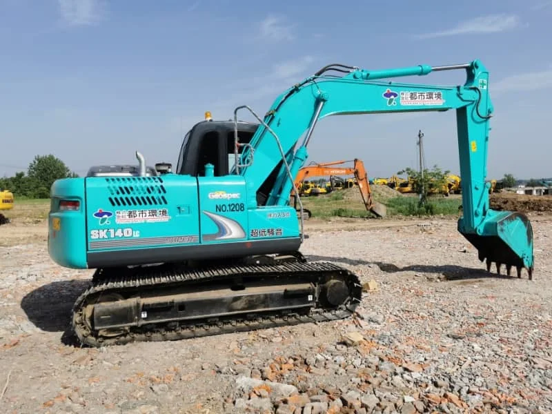 “Pre-owned Kobelco SK140 Small Hydraulic Excavator with Low Operating Hours
