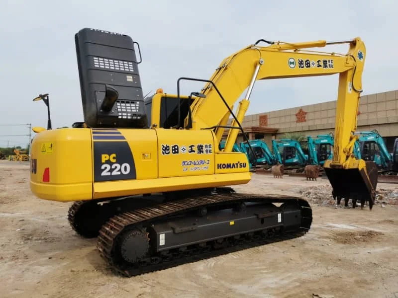 Pelle hydraulique Komatsu PC220 d'occasion hautes performances et conviviale
