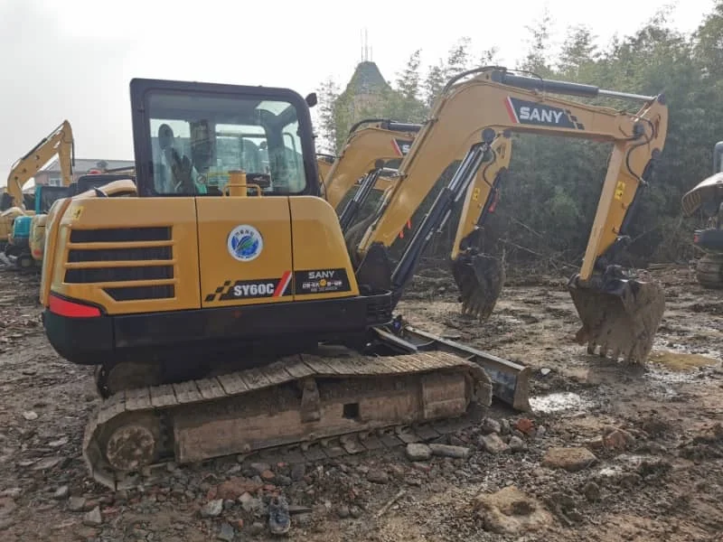 95% New Sany SY60C Used Crawler Excavator for Sale - High Quality