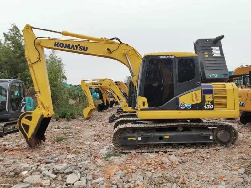 Used Komatsu PC130 Hydraulic Crawler Excavator Secondhand Backhoe Digger for Sale