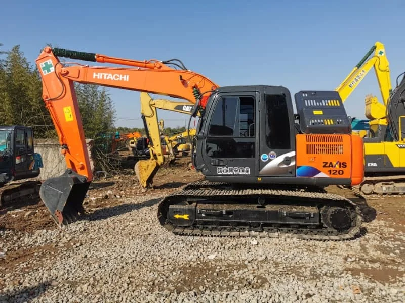 Excavadora Hitachi ZX120 de 12 toneladas usada a la venta: maquinaria mediana de alta demanda.