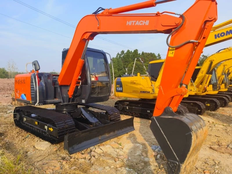 Compre miniexcavadoras usadas importadas Hitachi ZX70 de 7 toneladas directamente de fábrica